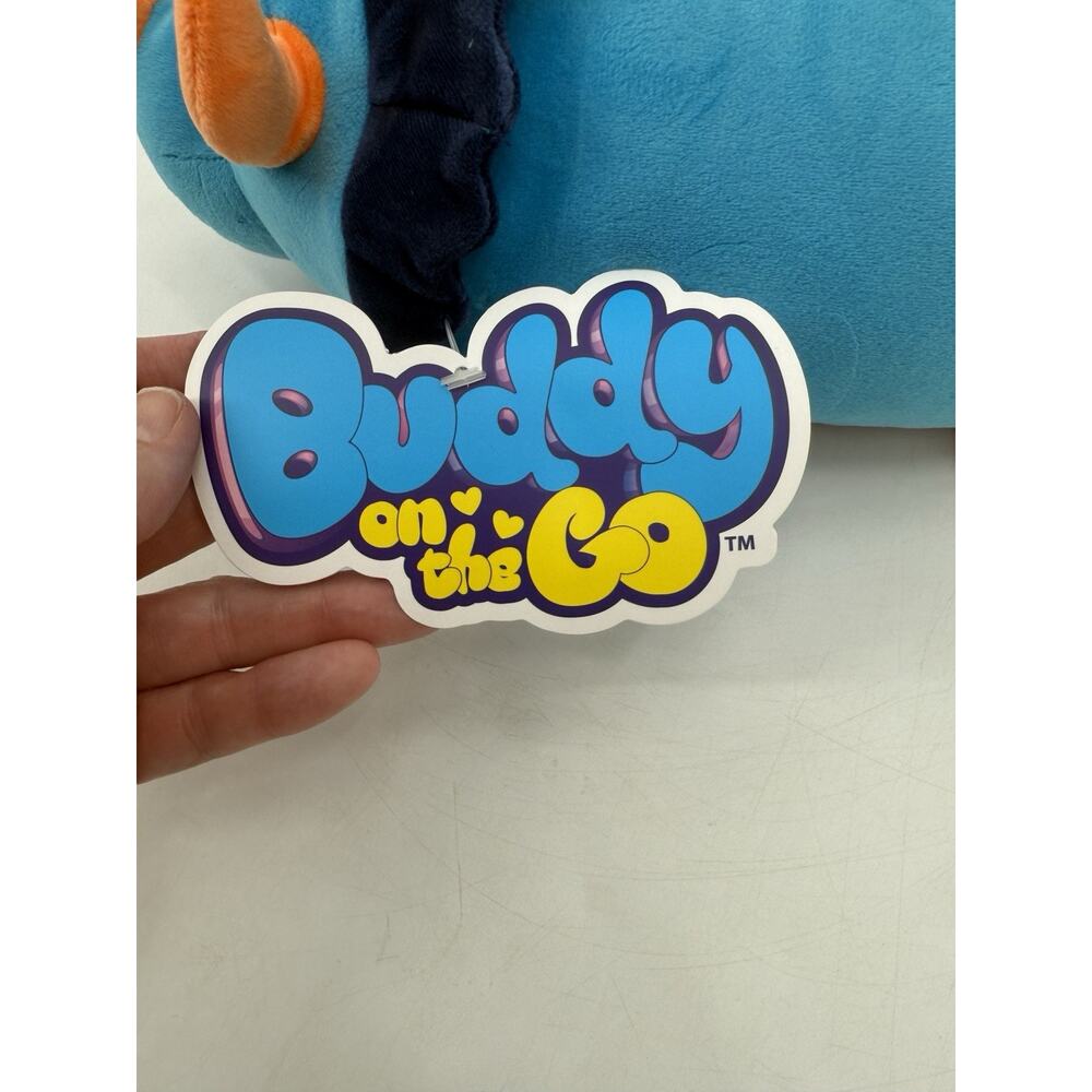 Pillow Pets Buddy On The Go Danny Dino Wearable Plush Blue New - Picture 3 of 10